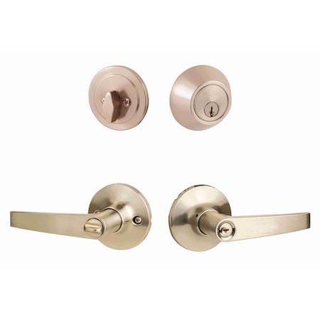 Sure-Loc Hardware Sure-Loc Hardware Cedar Entry Lever with KA Deadbolt, Satin Nickel CD107/DB201 15